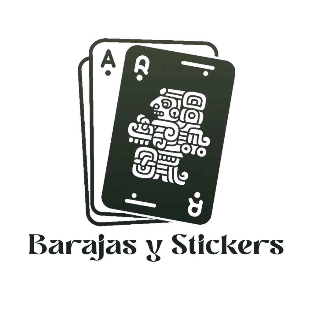 icono_barajas_y_stickers Icono de barajas y stickers espirituales con diseño de cartas místicas estilo ancestral, ideal para herramientas de introspección, oráculos y expresión creativa